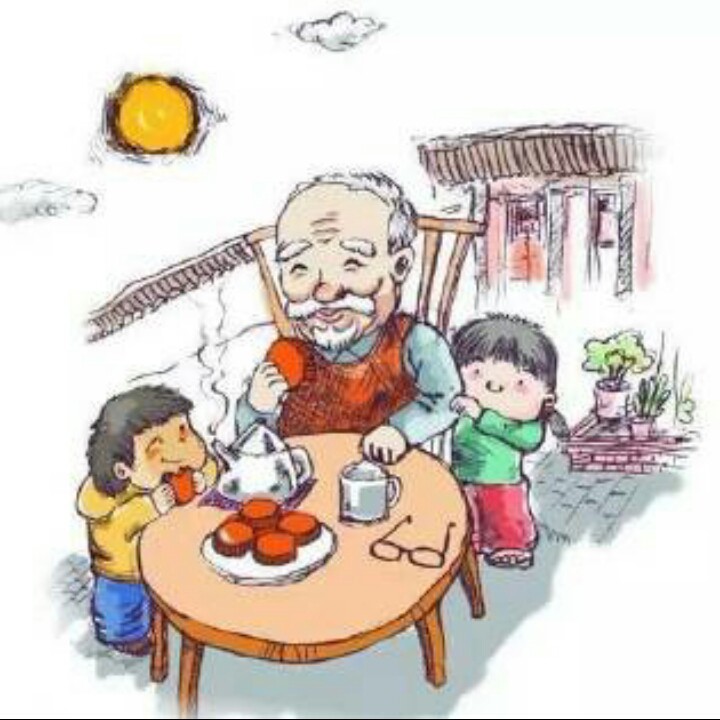 爷爷为我打月饼