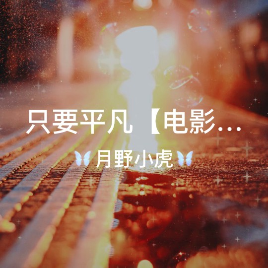 只要平凡【电影《我不是药神》主题曲】
