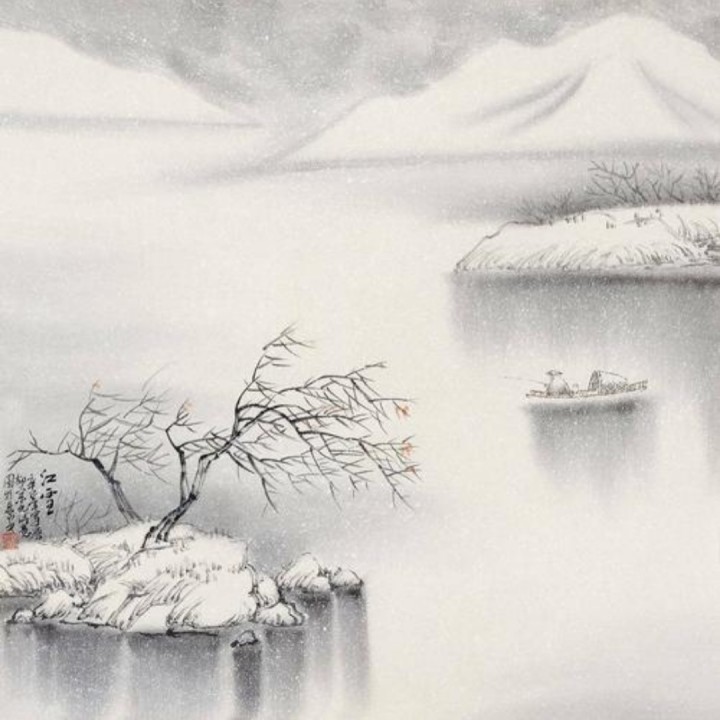 寒江雪【雨竹制作】