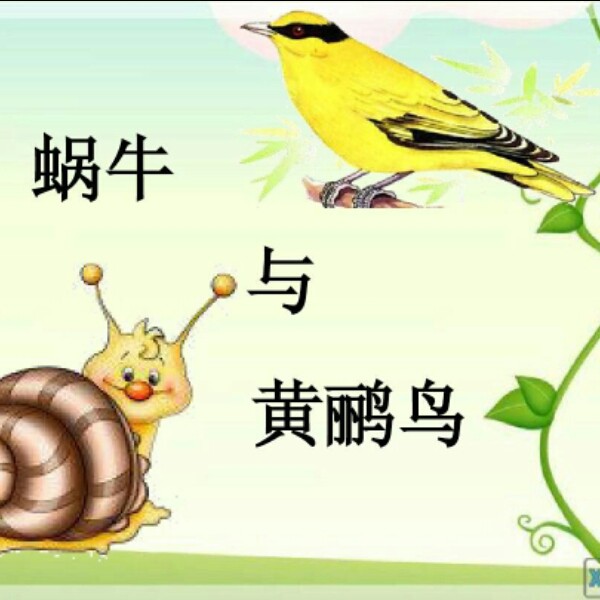 蜗牛与黄鹂鸟连环画图片